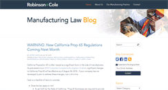 Desktop Screenshot of manufacturinglawblog.com