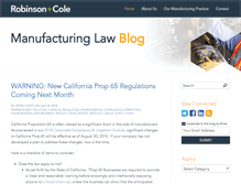 Tablet Screenshot of manufacturinglawblog.com